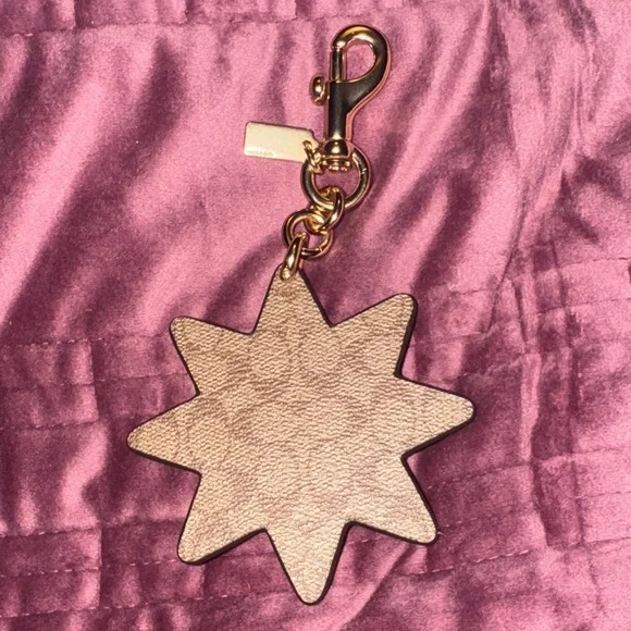 Coach mixed patch work work fob/key chain. F40702. Rare! NWOT. - Picture 3 of 16